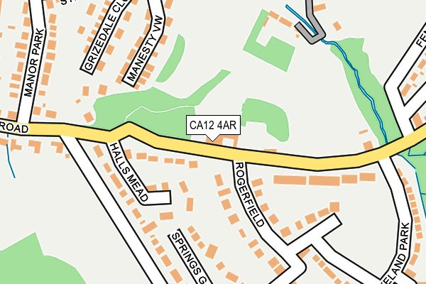 CA12 4AR map - OS OpenMap – Local (Ordnance Survey)
