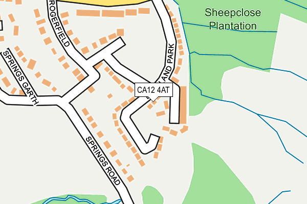 CA12 4AT map - OS OpenMap – Local (Ordnance Survey)