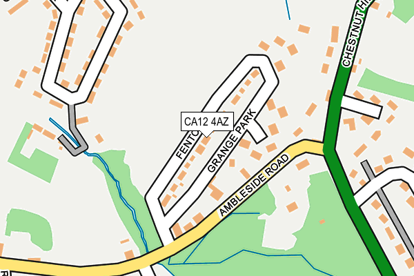 CA12 4AZ map - OS OpenMap – Local (Ordnance Survey)