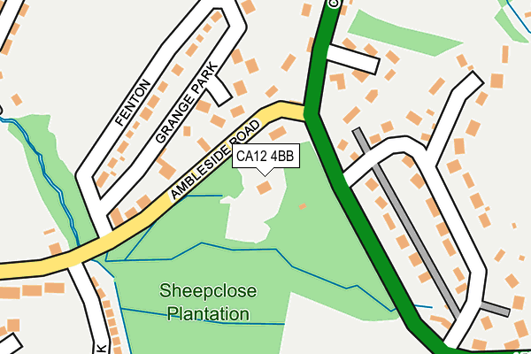 CA12 4BB map - OS OpenMap – Local (Ordnance Survey)