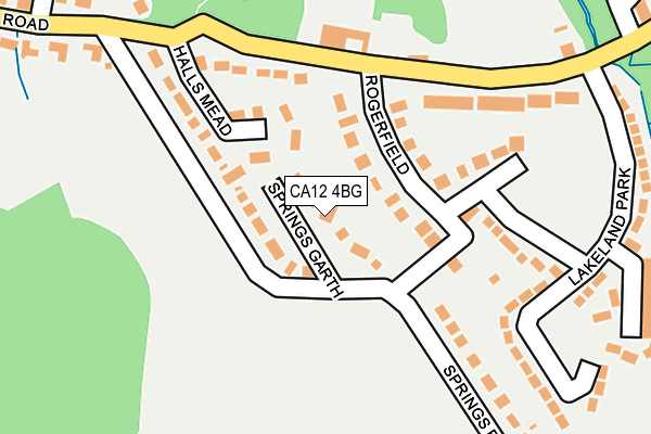 CA12 4BG map - OS OpenMap – Local (Ordnance Survey)