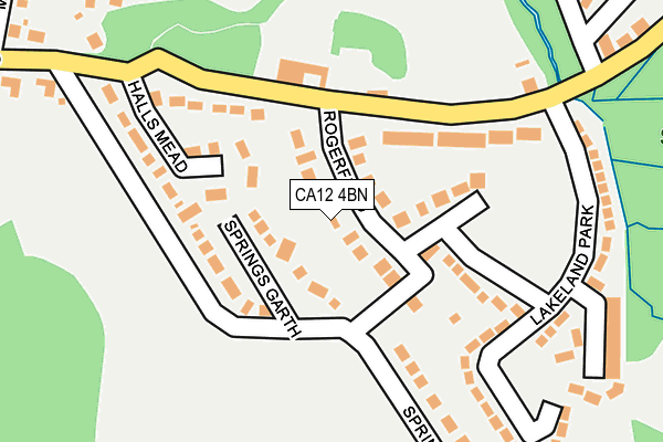 CA12 4BN map - OS OpenMap – Local (Ordnance Survey)