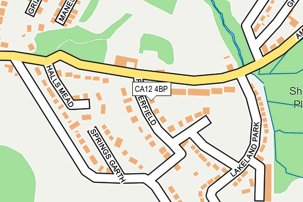 CA12 4BP map - OS OpenMap – Local (Ordnance Survey)