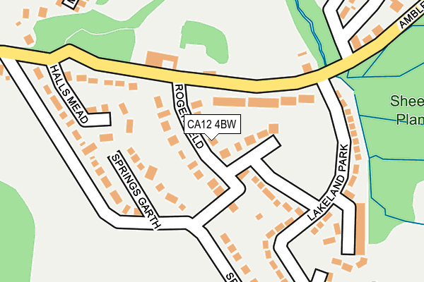 CA12 4BW map - OS OpenMap – Local (Ordnance Survey)