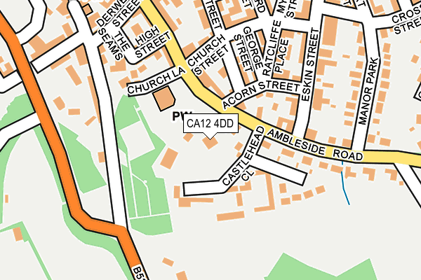 CA12 4DD map - OS OpenMap – Local (Ordnance Survey)