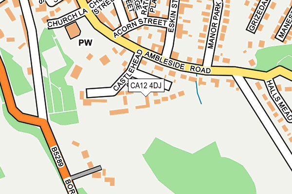 CA12 4DJ map - OS OpenMap – Local (Ordnance Survey)