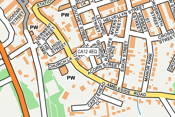 CA12 4EQ map - OS OpenMap – Local (Ordnance Survey)