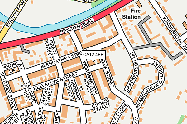 CA12 4ER map - OS OpenMap – Local (Ordnance Survey)