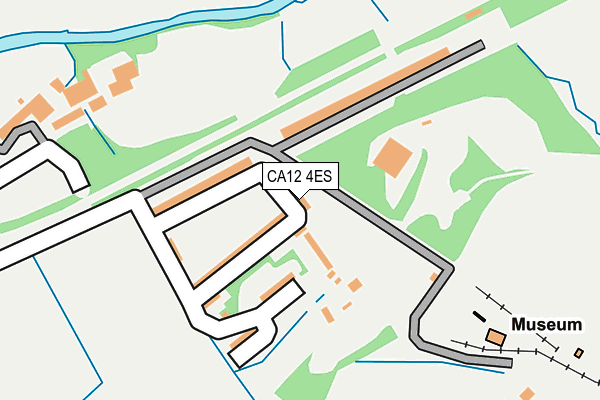 CA12 4ES map - OS OpenMap – Local (Ordnance Survey)