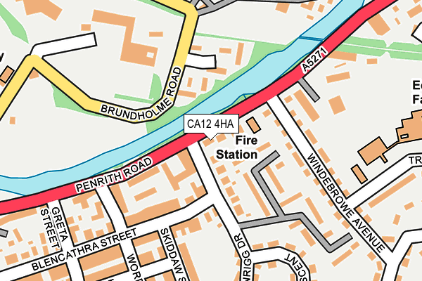 CA12 4HA map - OS OpenMap – Local (Ordnance Survey)