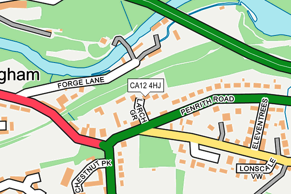 CA12 4HJ map - OS OpenMap – Local (Ordnance Survey)