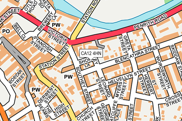 CA12 4HN map - OS OpenMap – Local (Ordnance Survey)