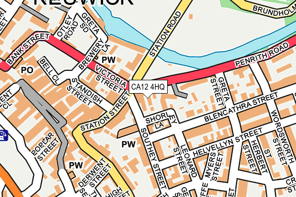 CA12 4HQ map - OS OpenMap – Local (Ordnance Survey)