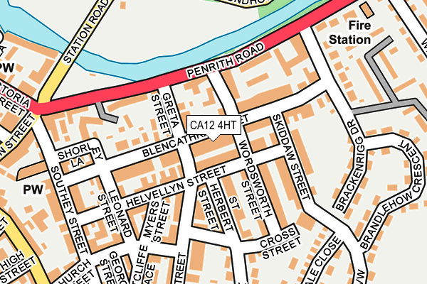 CA12 4HT map - OS OpenMap – Local (Ordnance Survey)