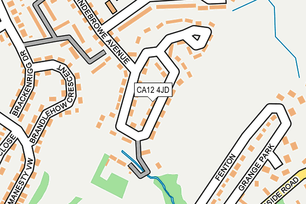 CA12 4JD map - OS OpenMap – Local (Ordnance Survey)