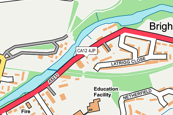 CA12 4JP map - OS OpenMap – Local (Ordnance Survey)