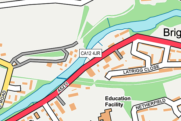 CA12 4JR map - OS OpenMap – Local (Ordnance Survey)