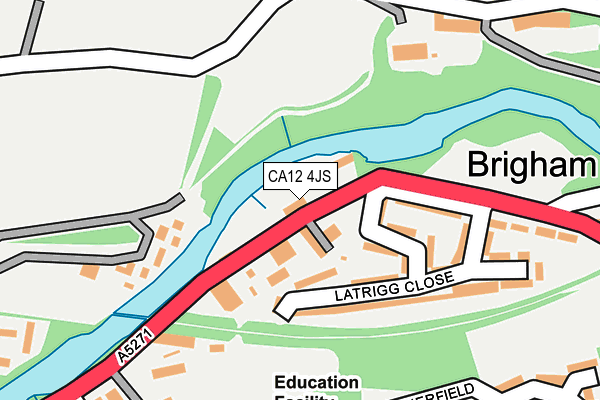 CA12 4JS map - OS OpenMap – Local (Ordnance Survey)