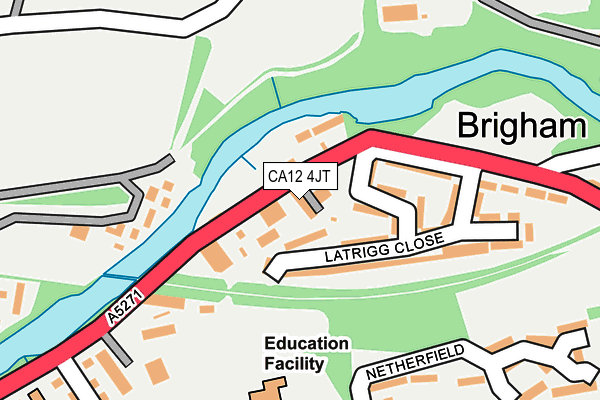 CA12 4JT map - OS OpenMap – Local (Ordnance Survey)