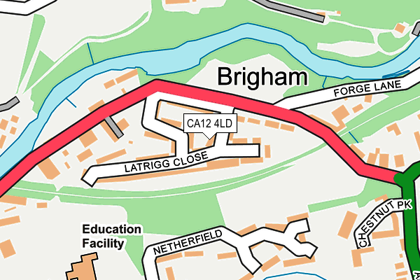 CA12 4LD map - OS OpenMap – Local (Ordnance Survey)