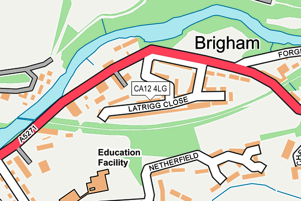 CA12 4LG map - OS OpenMap – Local (Ordnance Survey)