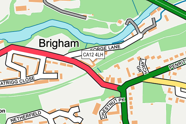 CA12 4LH map - OS OpenMap – Local (Ordnance Survey)