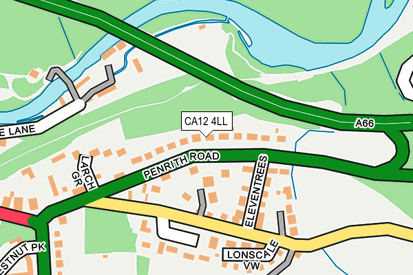 CA12 4LL map - OS OpenMap – Local (Ordnance Survey)