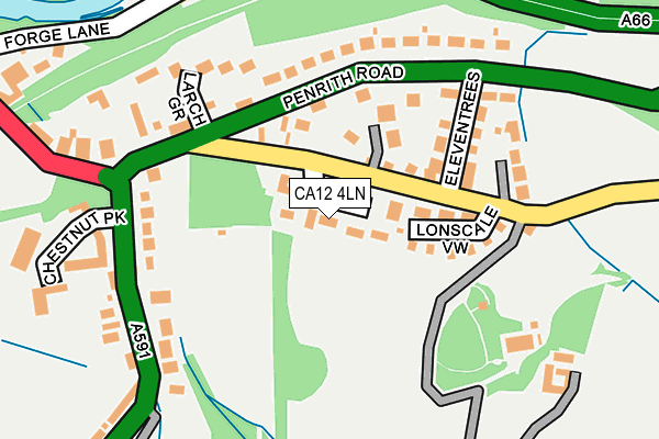 CA12 4LN map - OS OpenMap – Local (Ordnance Survey)