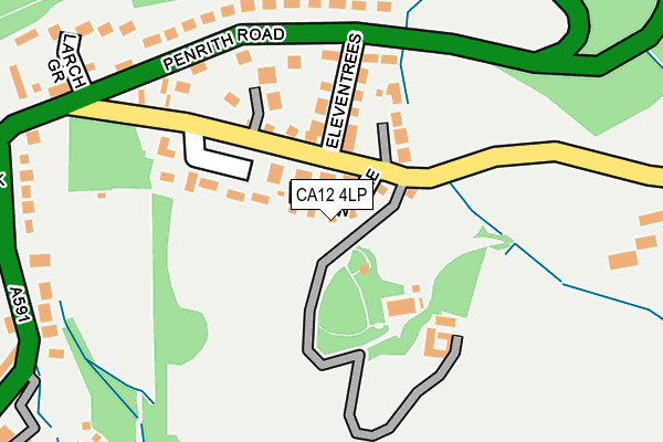 CA12 4LP map - OS OpenMap – Local (Ordnance Survey)