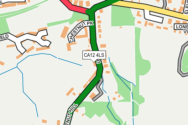 CA12 4LS map - OS OpenMap – Local (Ordnance Survey)