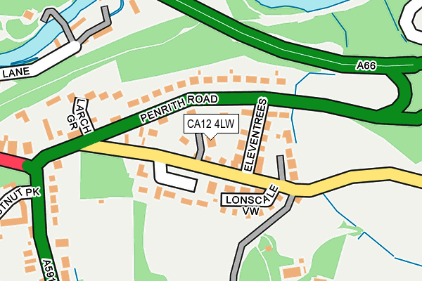 CA12 4LW map - OS OpenMap – Local (Ordnance Survey)