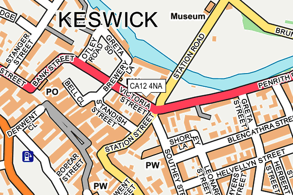 CA12 4NA map - OS OpenMap – Local (Ordnance Survey)