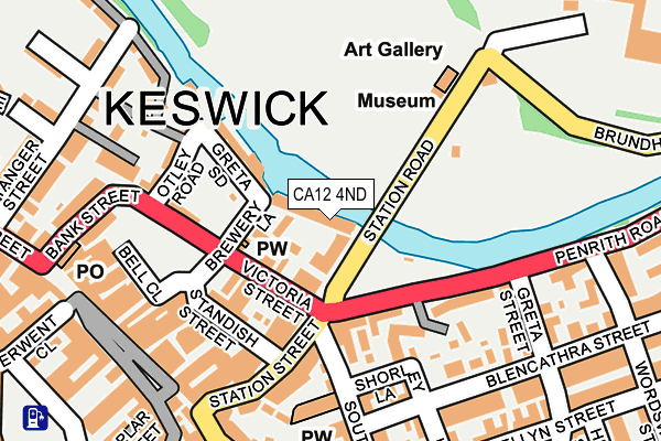 CA12 4ND map - OS OpenMap – Local (Ordnance Survey)