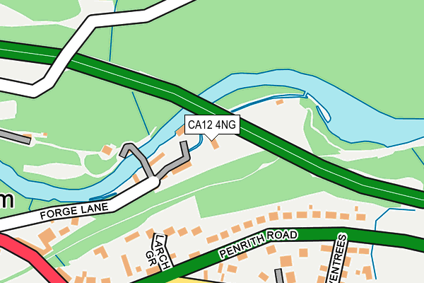 CA12 4NG map - OS OpenMap – Local (Ordnance Survey)