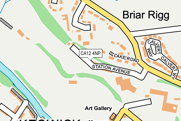 CA12 4NP map - OS OpenMap – Local (Ordnance Survey)