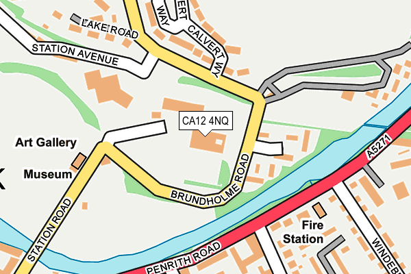 CA12 4NQ map - OS OpenMap – Local (Ordnance Survey)