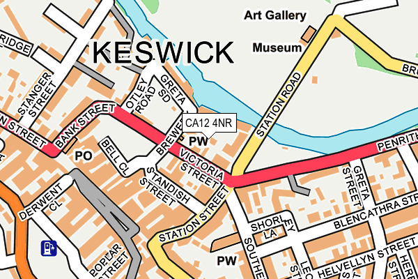 CA12 4NR map - OS OpenMap – Local (Ordnance Survey)