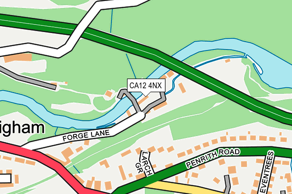 CA12 4NX map - OS OpenMap – Local (Ordnance Survey)