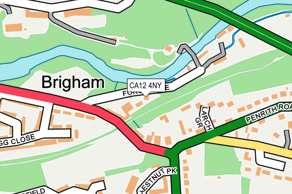 CA12 4NY map - OS OpenMap – Local (Ordnance Survey)