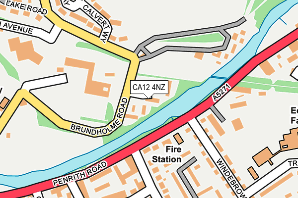 CA12 4NZ map - OS OpenMap – Local (Ordnance Survey)