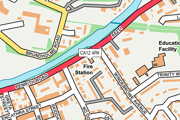 CA12 4PA map - OS OpenMap – Local (Ordnance Survey)