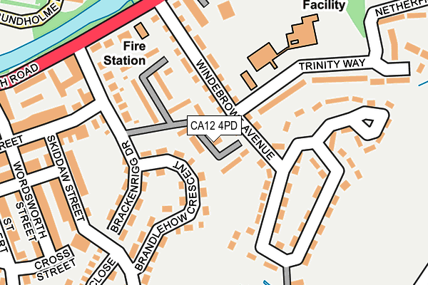 CA12 4PD map - OS OpenMap – Local (Ordnance Survey)