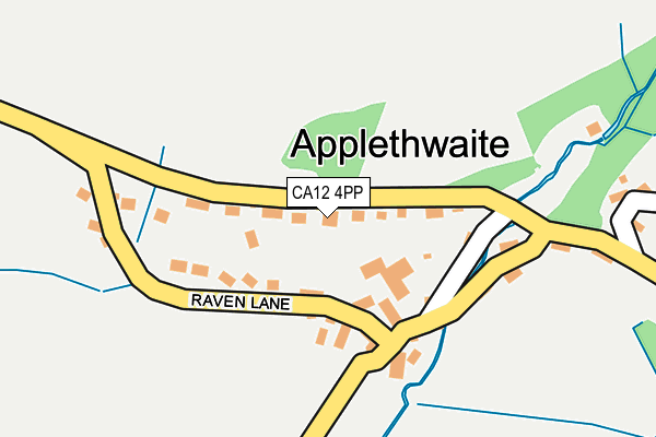 CA12 4PP map - OS OpenMap – Local (Ordnance Survey)