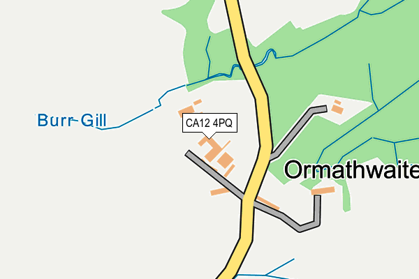 CA12 4PQ map - OS OpenMap – Local (Ordnance Survey)