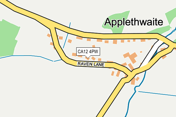 CA12 4PW map - OS OpenMap – Local (Ordnance Survey)