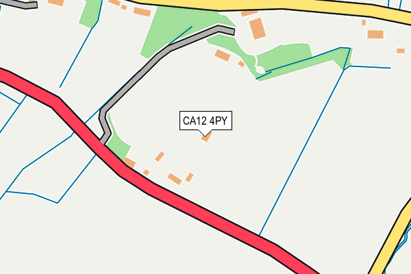 CA12 4PY map - OS OpenMap – Local (Ordnance Survey)