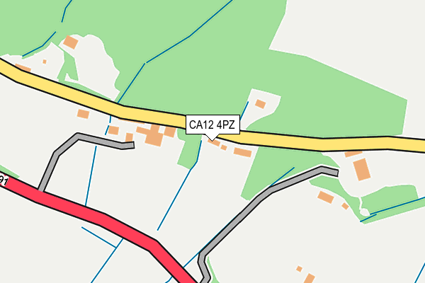 CA12 4PZ map - OS OpenMap – Local (Ordnance Survey)