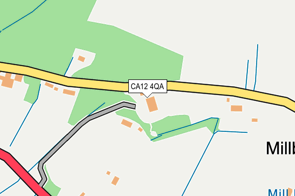 CA12 4QA map - OS OpenMap – Local (Ordnance Survey)