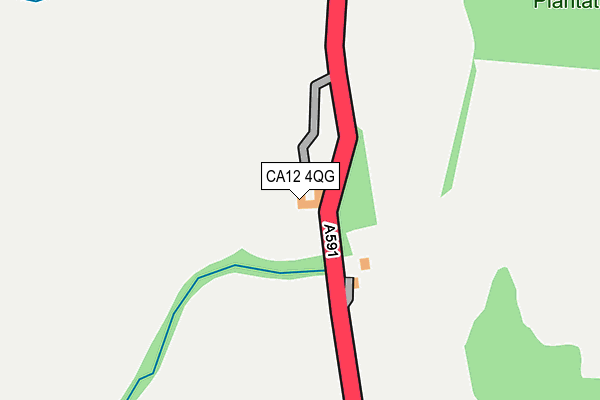 CA12 4QG map - OS OpenMap – Local (Ordnance Survey)