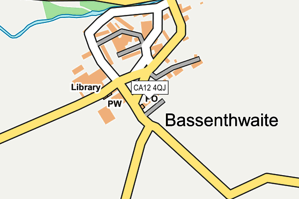 CA12 4QJ map - OS OpenMap – Local (Ordnance Survey)